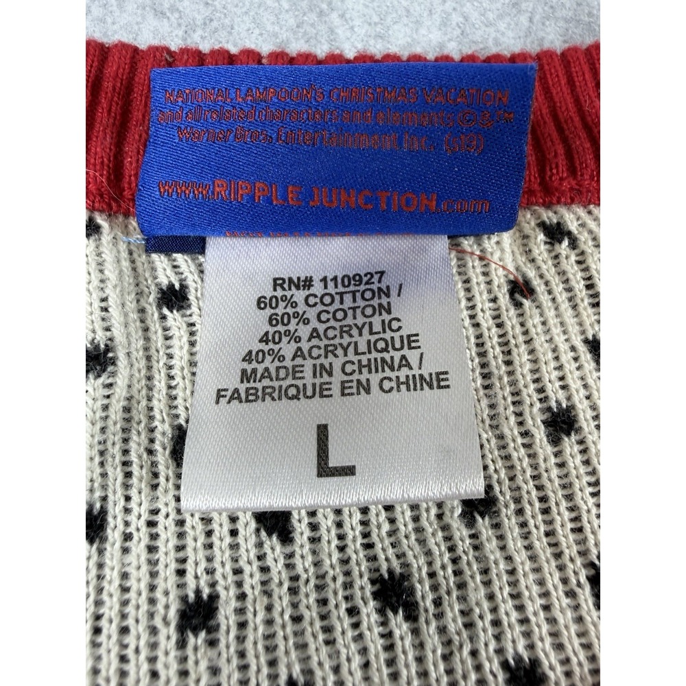 Retro Christmas Griswold Vacation Ugly Sweater Party Cozy Holiday Knit Unisex L - Picture 8 of 8